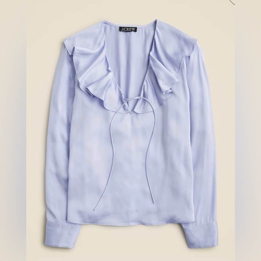 NWOT JCrew Goldie top in satin